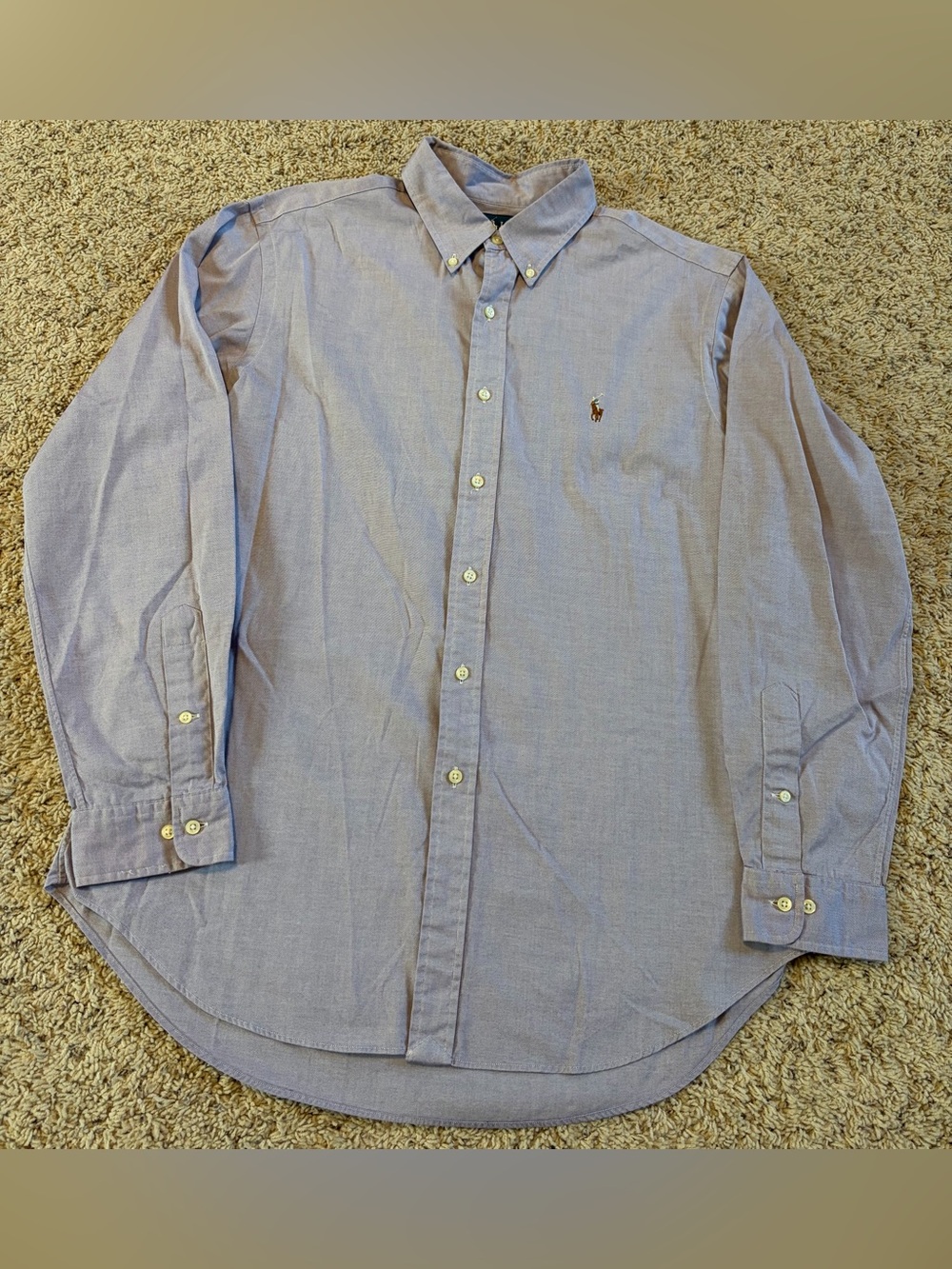 Ralph Lauren Classic Fit Purple Button Down Shirt